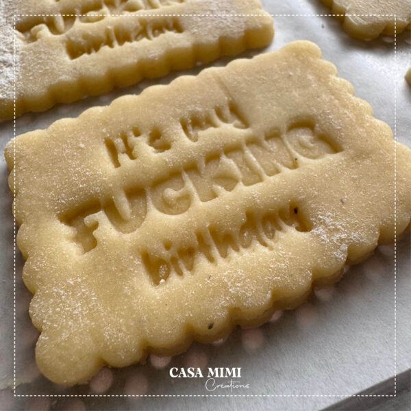 Emporte-pièce personnalisé – “It’s my fucking birthday”